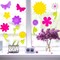 Northlight Flowers and Butterflies Spring Gel Window Clings - Multicolor - 15pc